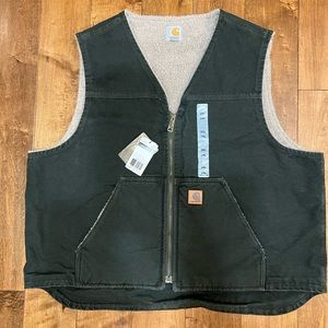Carhartt Washed Duck Sherpa Lined Vest - 2XL